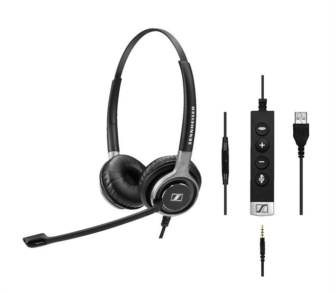 EPOS IMPACT SC 665 USB - Headset - on-ear - wired - USB, 3.5 mm jack - black, silver 1000645