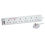 Titan 6 Gang Surge Protected Ext Lead (2M) TX602