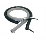 Mitel Spare Curly Cord (5212/5224/5215)BLK MITEL-SHINEY-CORD