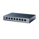 TP-LINK TL-SG108 8-port Metal Gigabit Switch - Switch - unmanaged - 8 x 10/100/1000 - desktop TL-SG108