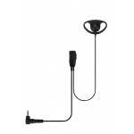 Un-Branded D Shape Earpiece Ptt + Lapel Mic Tlkr 11DCH1040M2