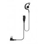 Un-Branded G Shape Earpiece Ptt + Lapel Mic Mot 11ECH1040M1A