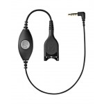 EPOS CMB 01 CTRL - Headset cable - headset connector male straight to mini jack male angled - 80 cm - black - for IMPACT SC 230, 232, 260, 262, 630, 632, 660, 662 1000771