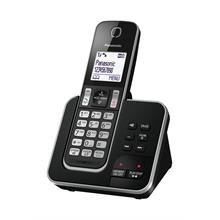 Panasonic KX-TGD320EB - Cordless phone - answering system with caller ID/call waiting - DECT\\GAP - 3-way call capability - black, silver KX-TGD320EB
