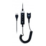 EPOS USB-ED CC 01 MS - Headset cable - USB male to EasyDisconnect male - 1.61 m - coiled - for IMPACT SC 230, 260, 630, 660 1000824
