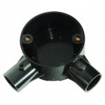 Titan 25MM 2 Way Angle Box Black CJB252BK