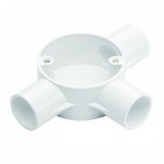 Titan 25MM 3 Way Tee Box White CJB253WT