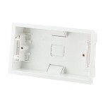 Titan Dry Lining 2 Gang Box 34MM White BDL2WH