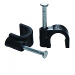 Titan 5-7 Cable Clips Black Pk 100 57EXBC