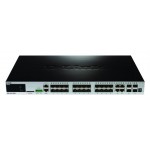 D-Link xStack DGS-3420-28SC - Switch - Managed - 20 x SFP + 4 x combo Gigabit SFP + 4 x 10 Gigabit SFP+ - rack-mountable DGS-3420-28SC
