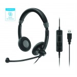 EPOS SC 75 USB MS - Headset - on-ear - wired - USB, 3.5 mm jack - black 1000635