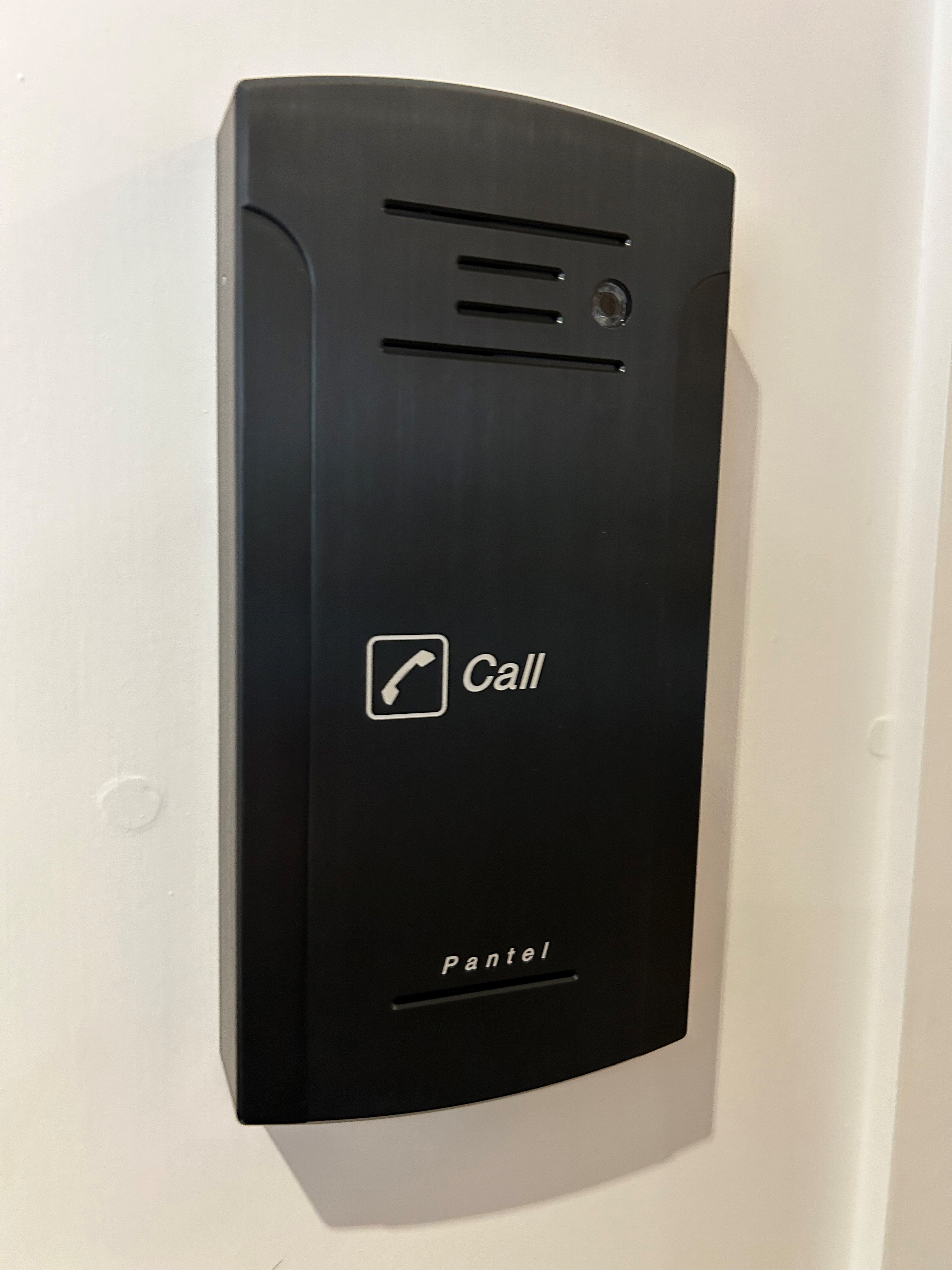 PANTEL 1 Button Door Entry System BLACK SURFACE Mount NS1111 - SINGLE CALL BUTTON